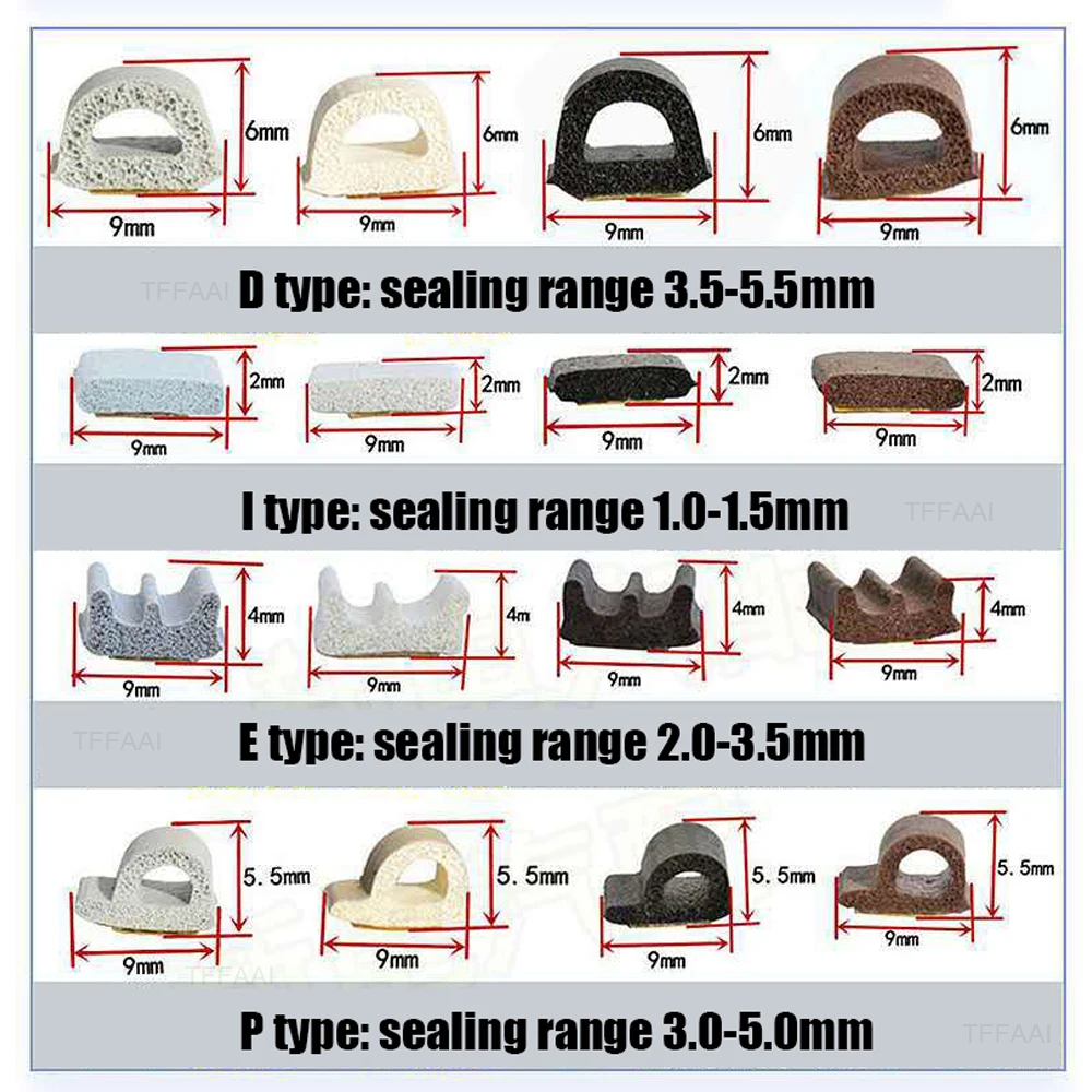 5 m/10 m Wetterschutz-Türdicht – Door Stopper Rubber Bewertung und Preis