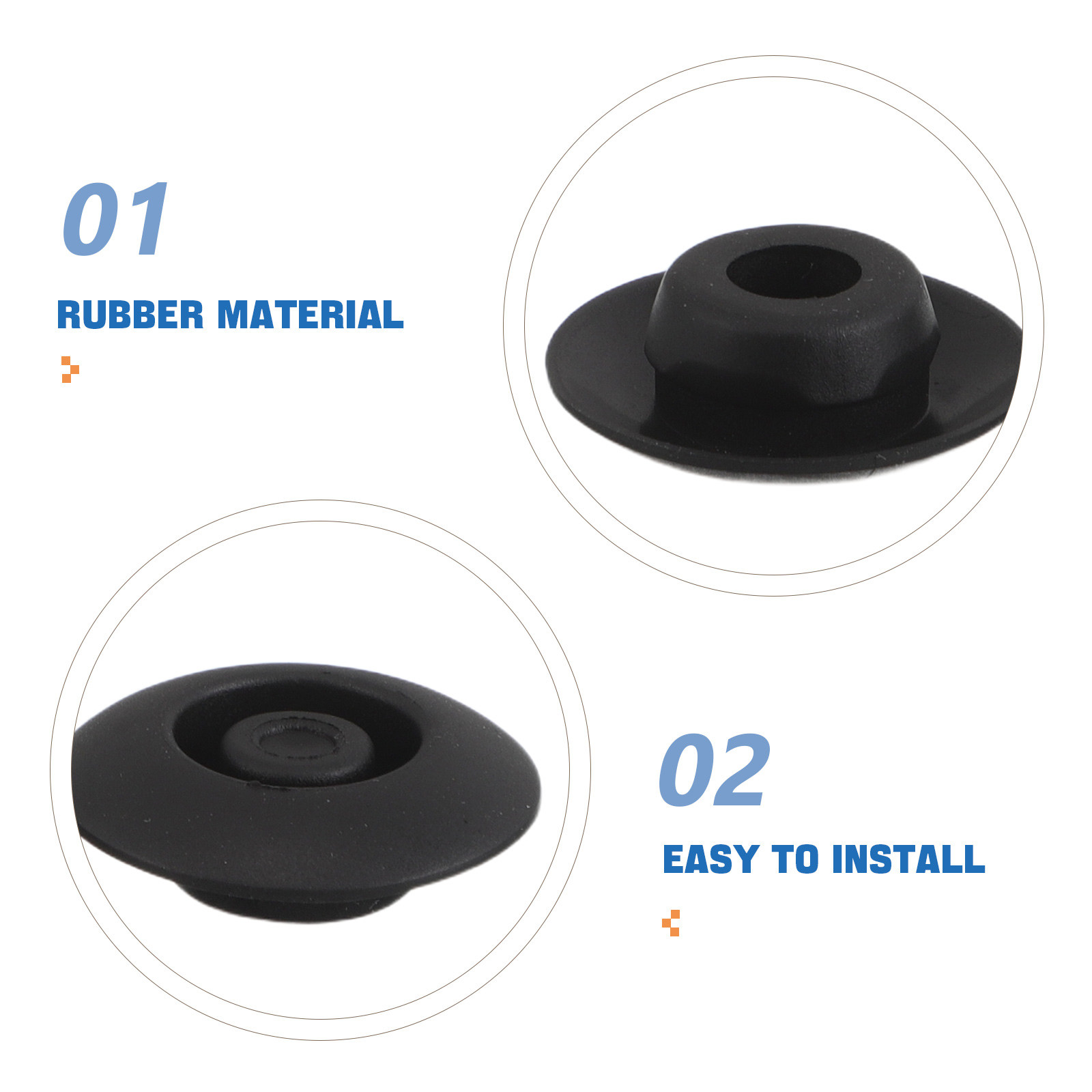 24 Stück Gummi-Lochstopfen für – Door Stopper Rubber Bewertung und Preis