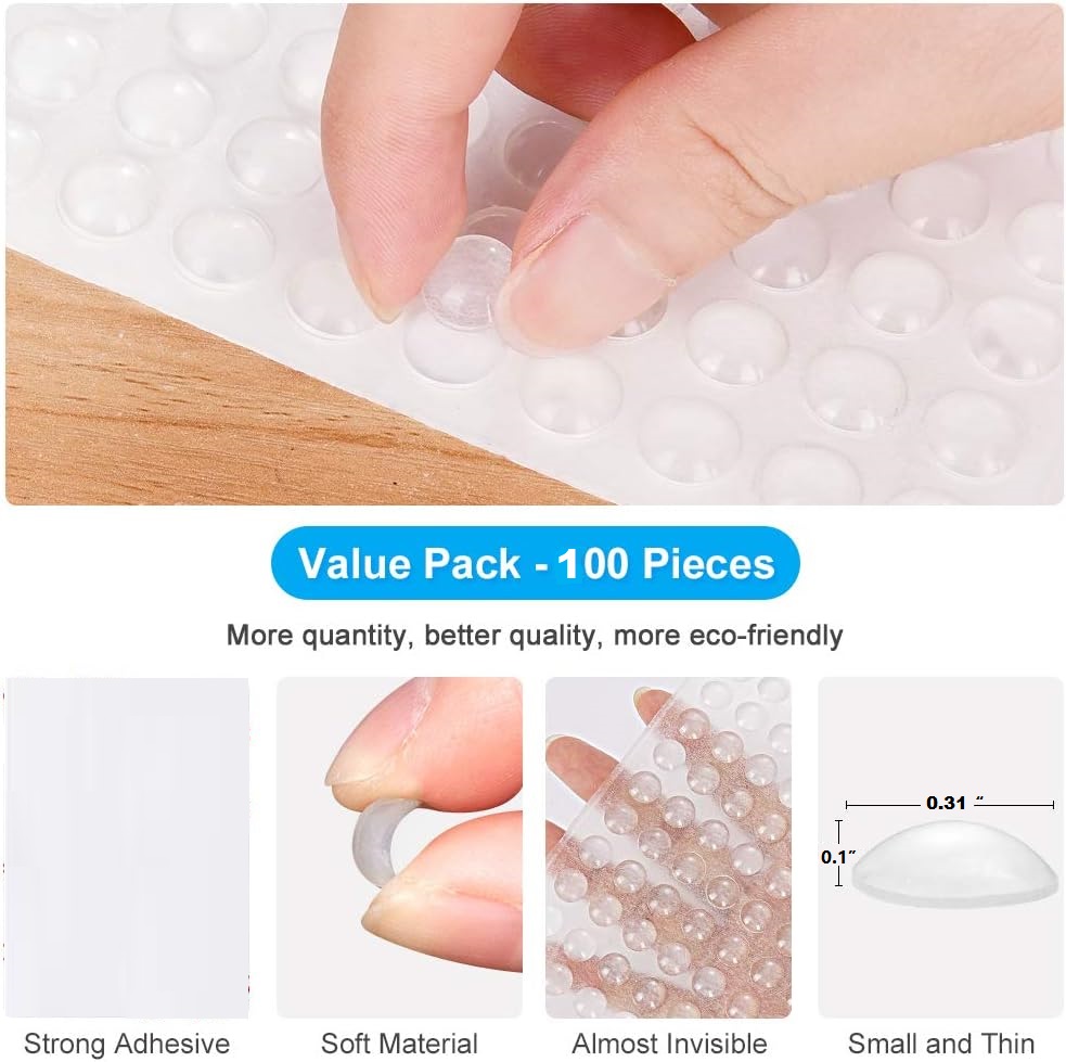 100 Stück transparente Gummifü – Door Stopper Rubber Bewertung und Preis